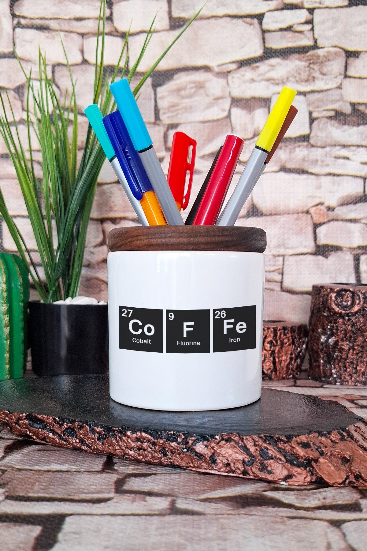 Coffee Yazılımcı Mühendis Java Eğlenceli Hediye tasarımlı seramik kalemlik