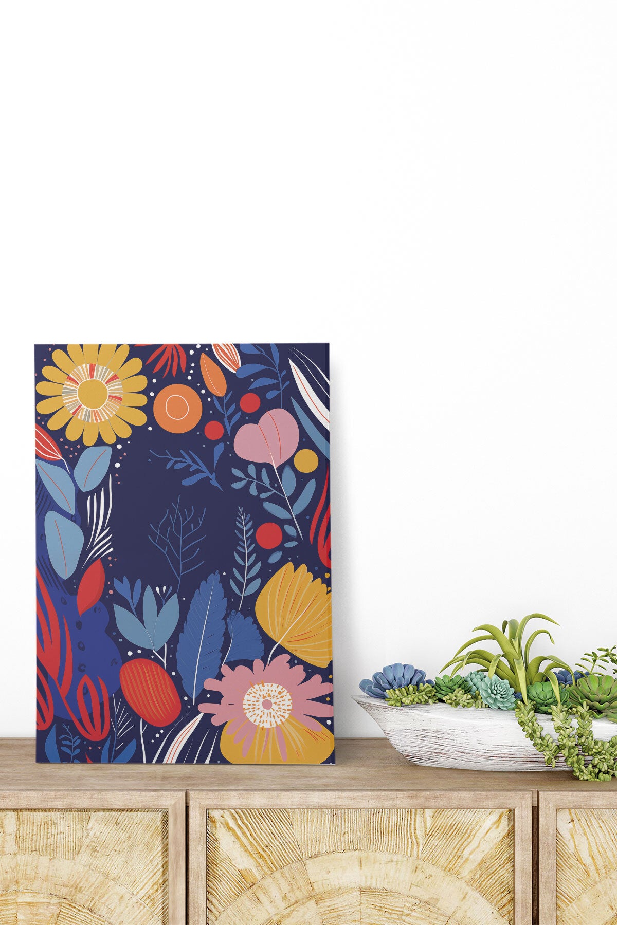 Çiçek Botanik temalı No 10 görselli 18x27 cm MDF ahşap duvar tablosu
