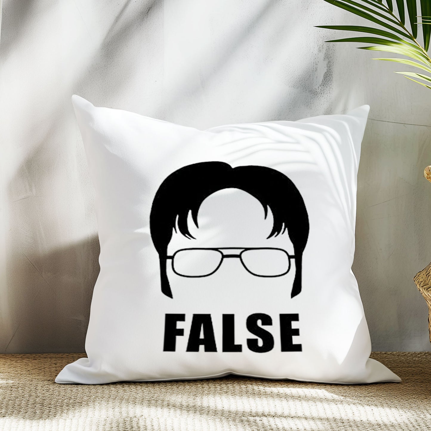 dwight-schrute-false-the-office-baskili-elyaf-dolgulu-hediyelik-yastik