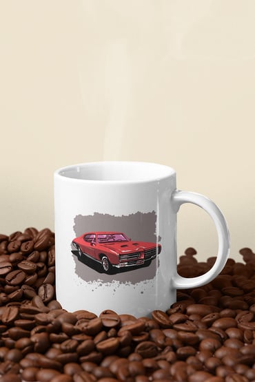 Araba Baskılı Kupa Bardak