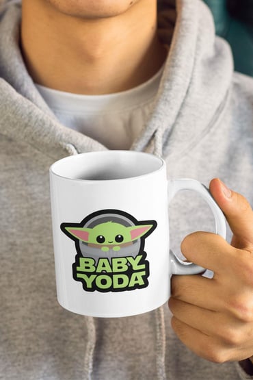 Baby Yoda Funny Baskılı Kupa Bardak