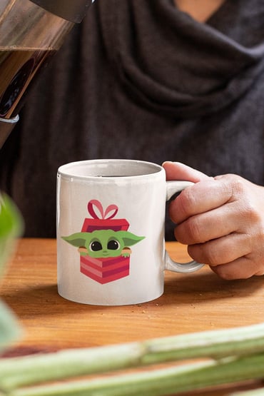 Baby Yoda Gift Baskılı Kupa Bardak