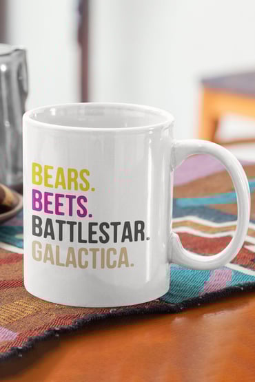 Bears Beetes Battlestar Galactica The Office Baskılı Kupa Bardak
