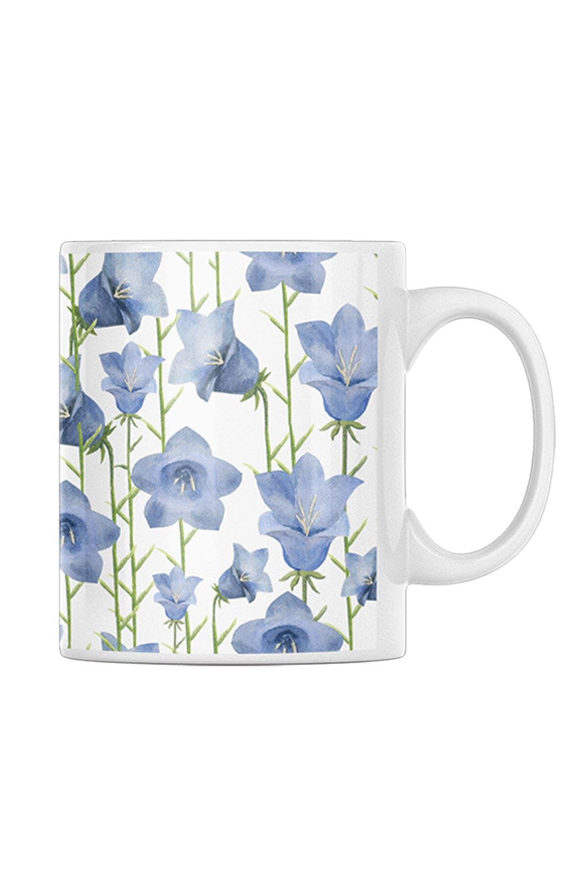 Boho Bohem Çiçek Desenli Motivasyon Temalı No:11 Baskılı Kupa Bardak