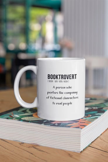 Booktrovert Sözlük Kitap Booklover Baskılı Kupa Bardak