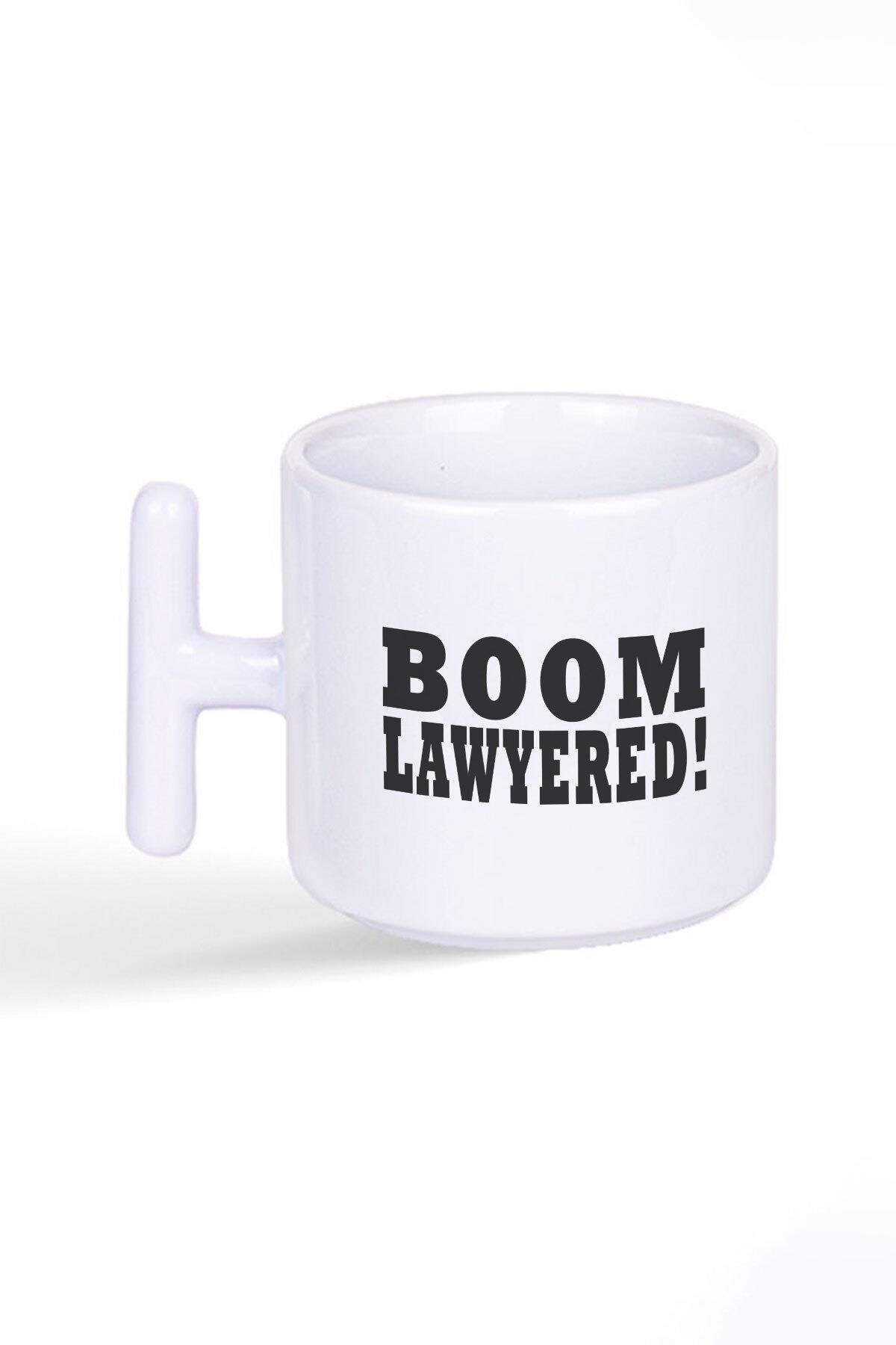 Boom Lawyered How I Met Your Mother Baskılı Latte Fincanı T Kulplu Kupa Bardak