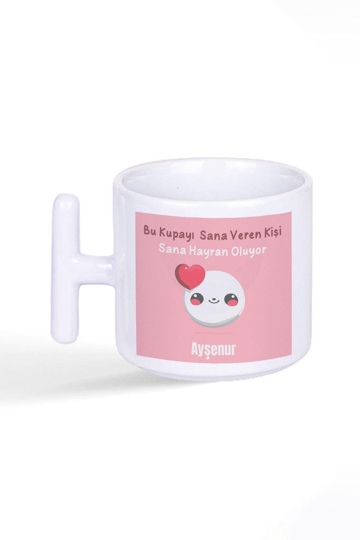Bu Kupayı Sana Veren Kişi Sana Hayran Kişiselleştirilebilir Latte Fincanı T Kulplu Kupa Bardak