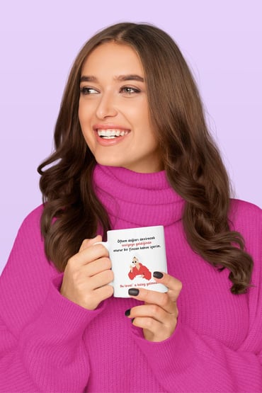 Bu Level'a Kolay Gelmedim -Kadın Baskılı Hediyelik Eğlenceli Komik Beyaz Kupa Bardak