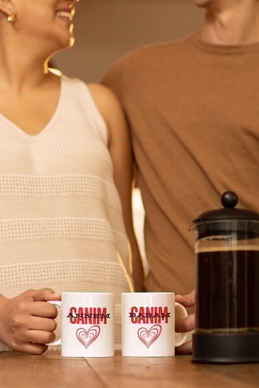 Canım Annem, Canım Babam Baskılı Eğlenceli Hediyelik Kupa Bardak-İkili