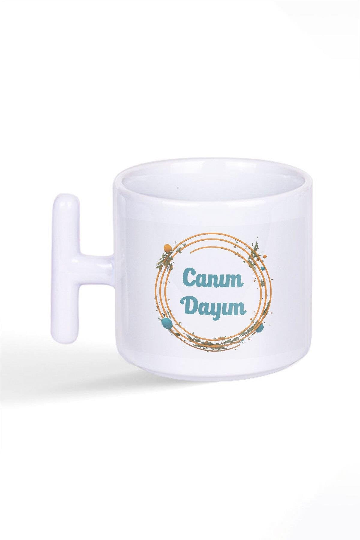 Canım Dayım Doğum Günü Hediye Baskılı Latte Fincanı T Kulplu Kupa Bardak