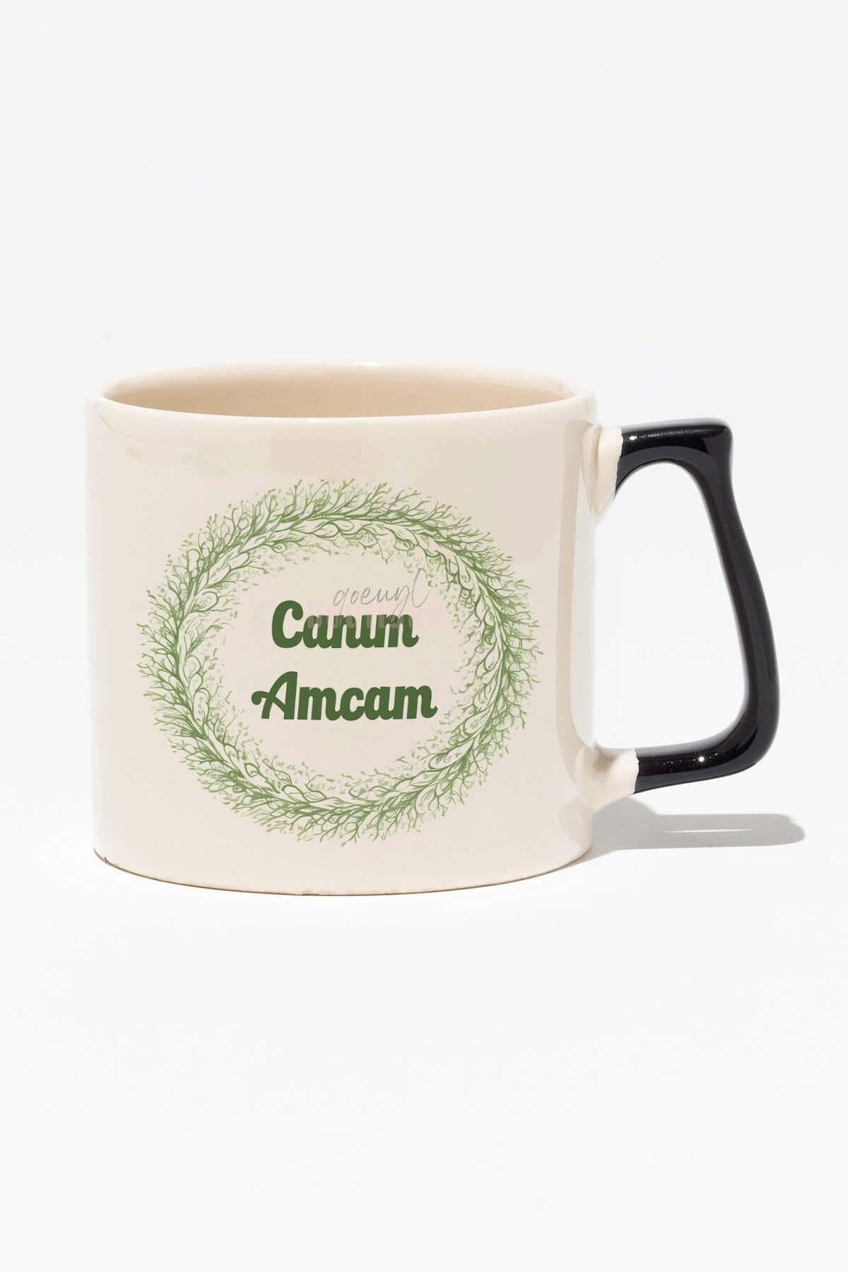 Canım Yengem Baskılı Doğum Günü Hediyelik Baskılı Kırmızı Kulplu Modern Seramik Kupa