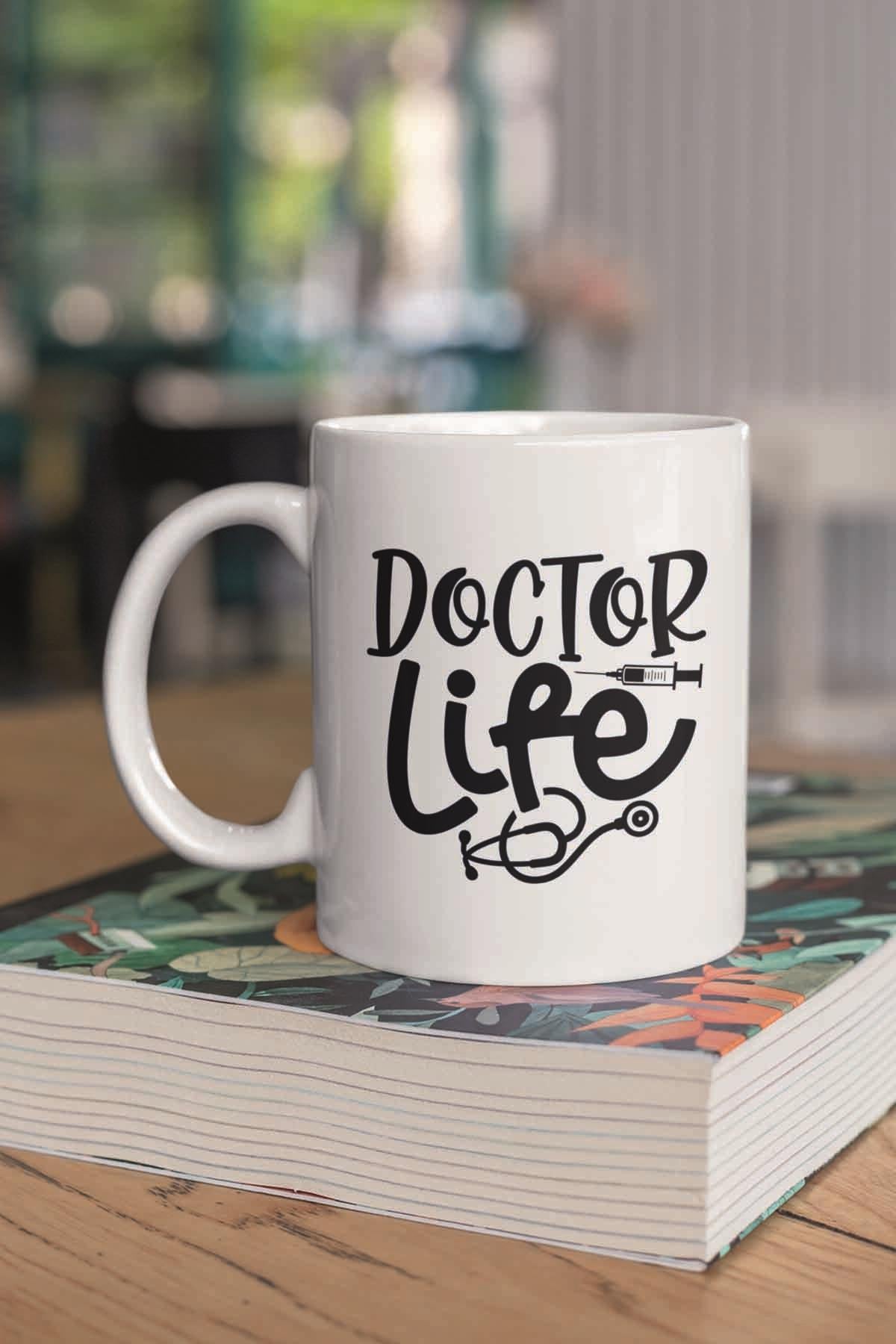 Doctor Life Tıp Bayramı Doktora Baskılı Hediyelik Kupa Bardak