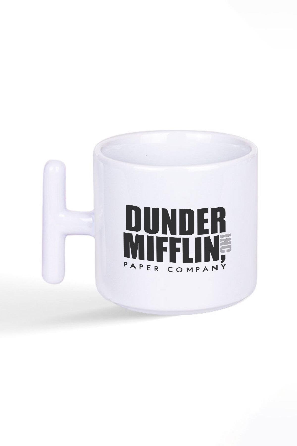 Dunder Mifflin The Office Baskılı Latte Fincanı T Kulplu Kupa Bardak