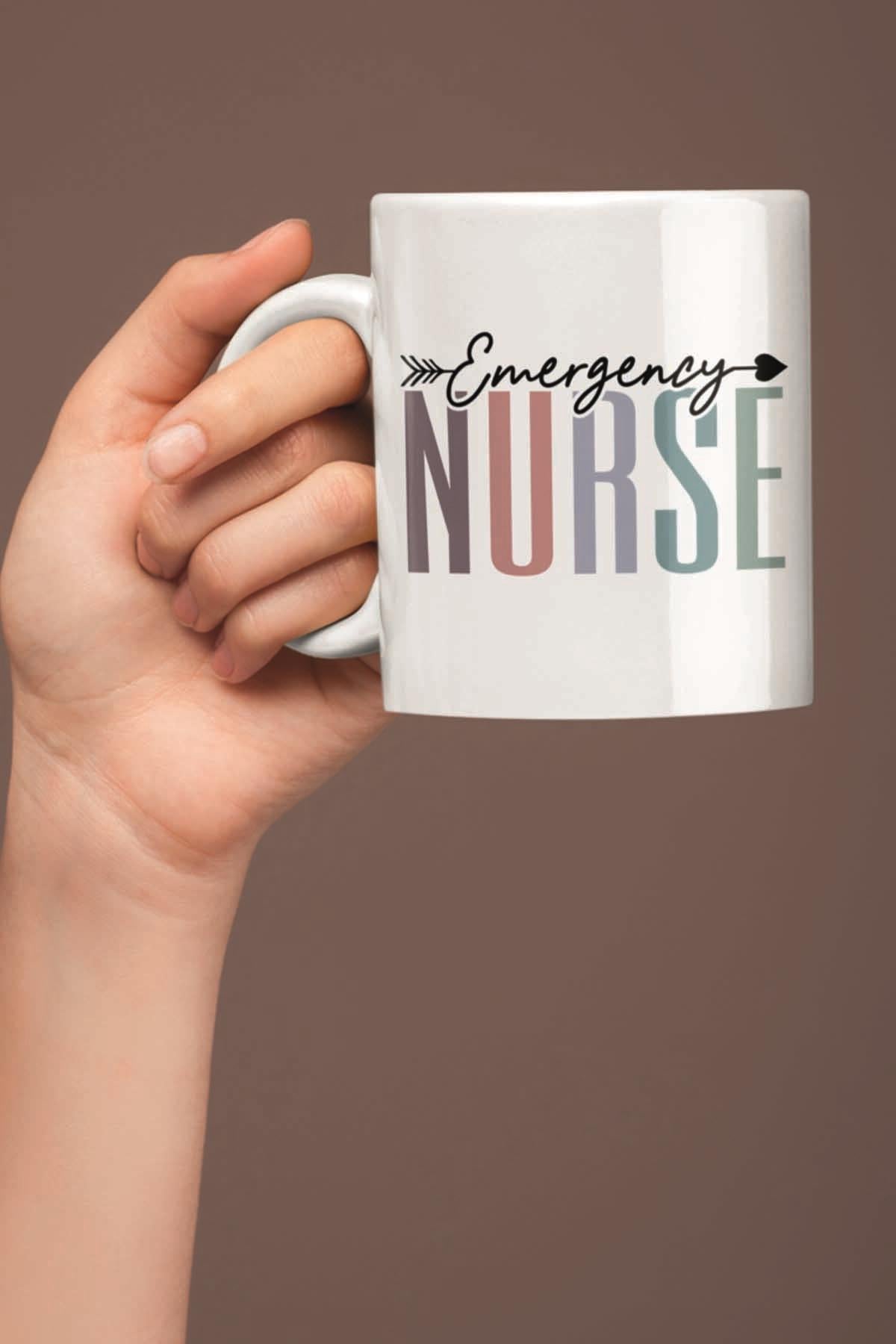 Emergency Nurse Acil Servis Hemşiresi Hediyelik Baskılı Kupa Bardak