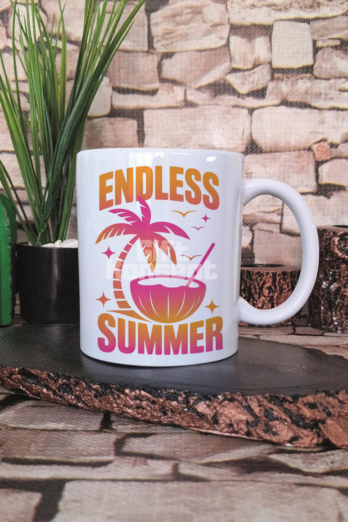 Endless Summer Baskılı Hediyelik Kupa Bardak
