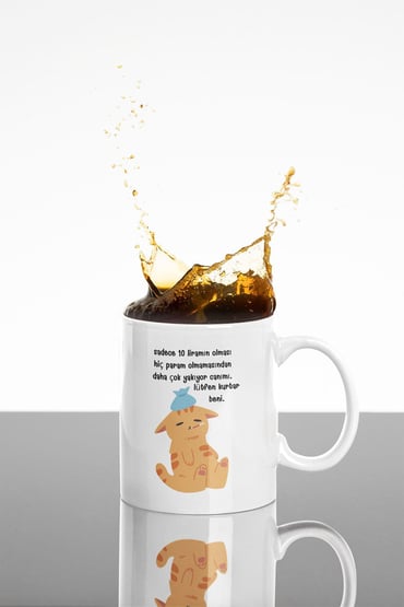 Gibi Dizisi Replikler-5 Baskılı Eğlenceli Komik Hediyelik Beyaz Kupa Bardak
