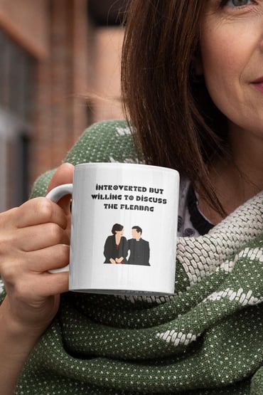 İntroverted But Willing To Discuss The Fleabag Baskılı Kupa Bardak