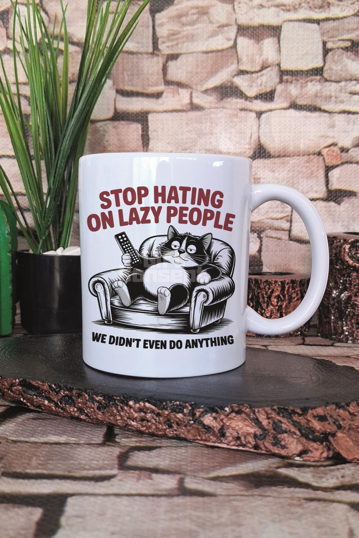 Kedi Komik Esprili Kedisever Kedi Sahibi Eğlenceli Hediyelik Baskılı Çay Kahve Sunum Kupa Bardak