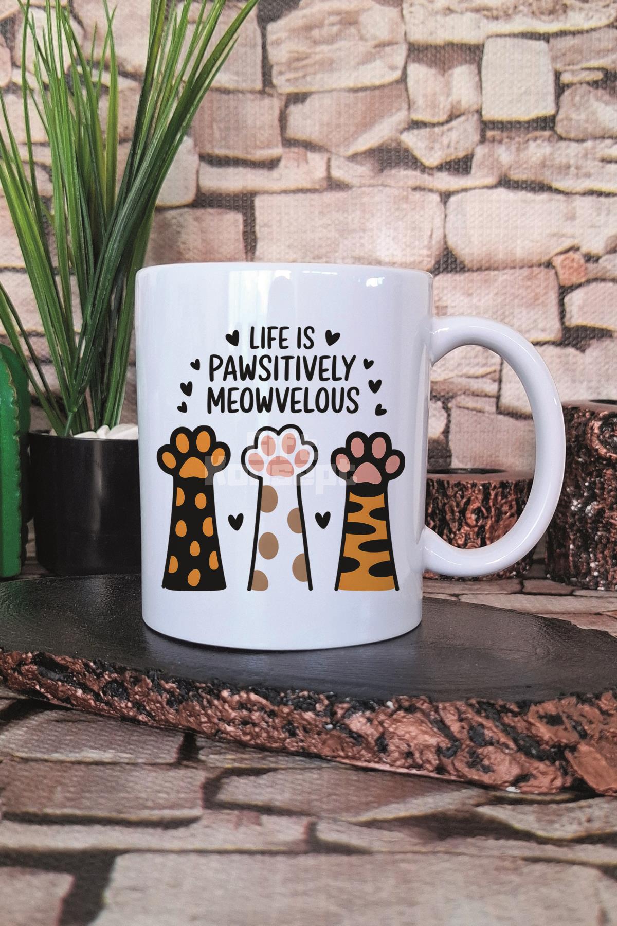 Kedi Komik Tembel Esprili Kedisever Kedi Sahibi Miskin Hediye Baskılı Kupa Bardak