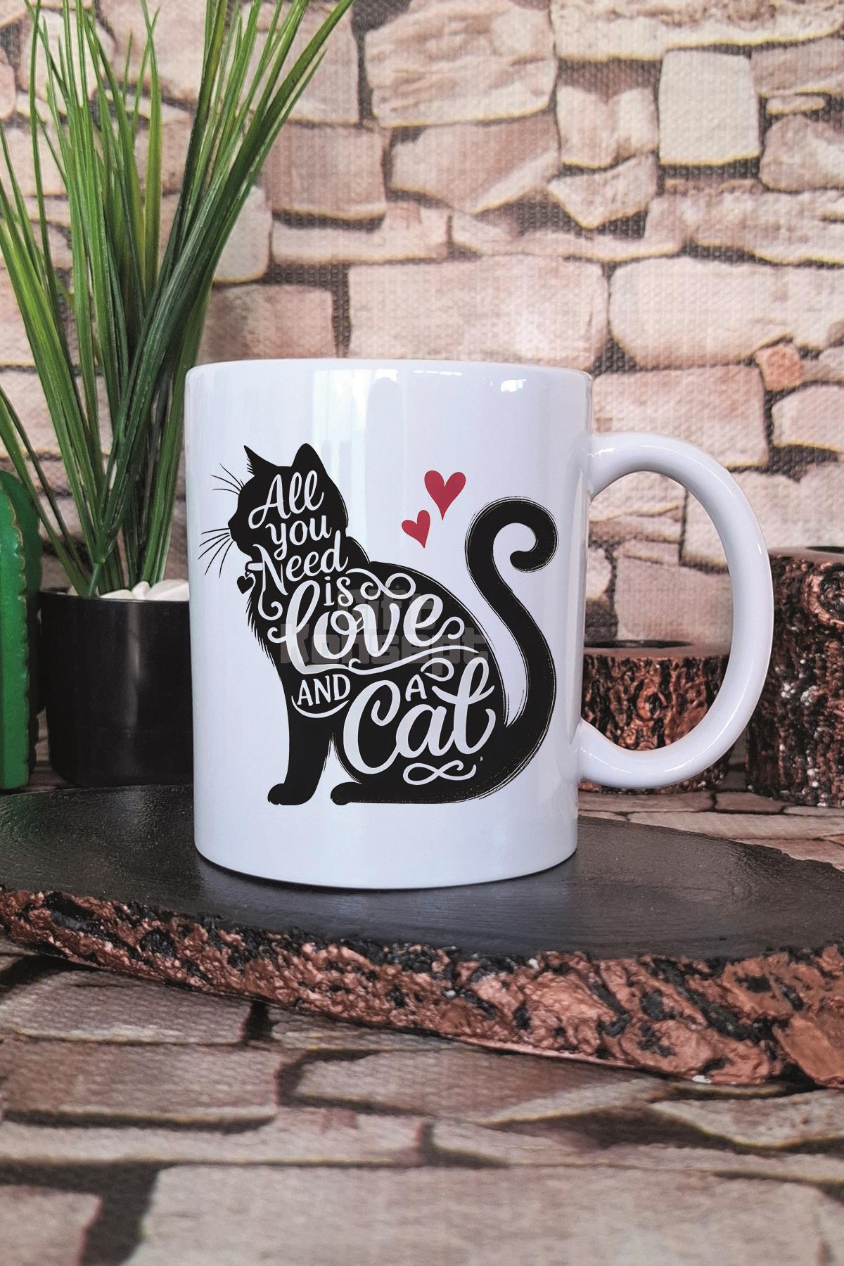 Kedi Komik Zeki Esprili Kedisever Kedi Sahibi Akıllıca Hediye Baskılı Kupa Bardak