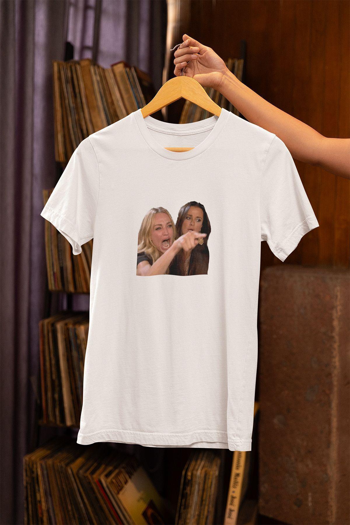 Kyle Richards Taylor Armstrong Baskılı Eğlenceli Hediyelik Beyaz Unisex T-Shirt
