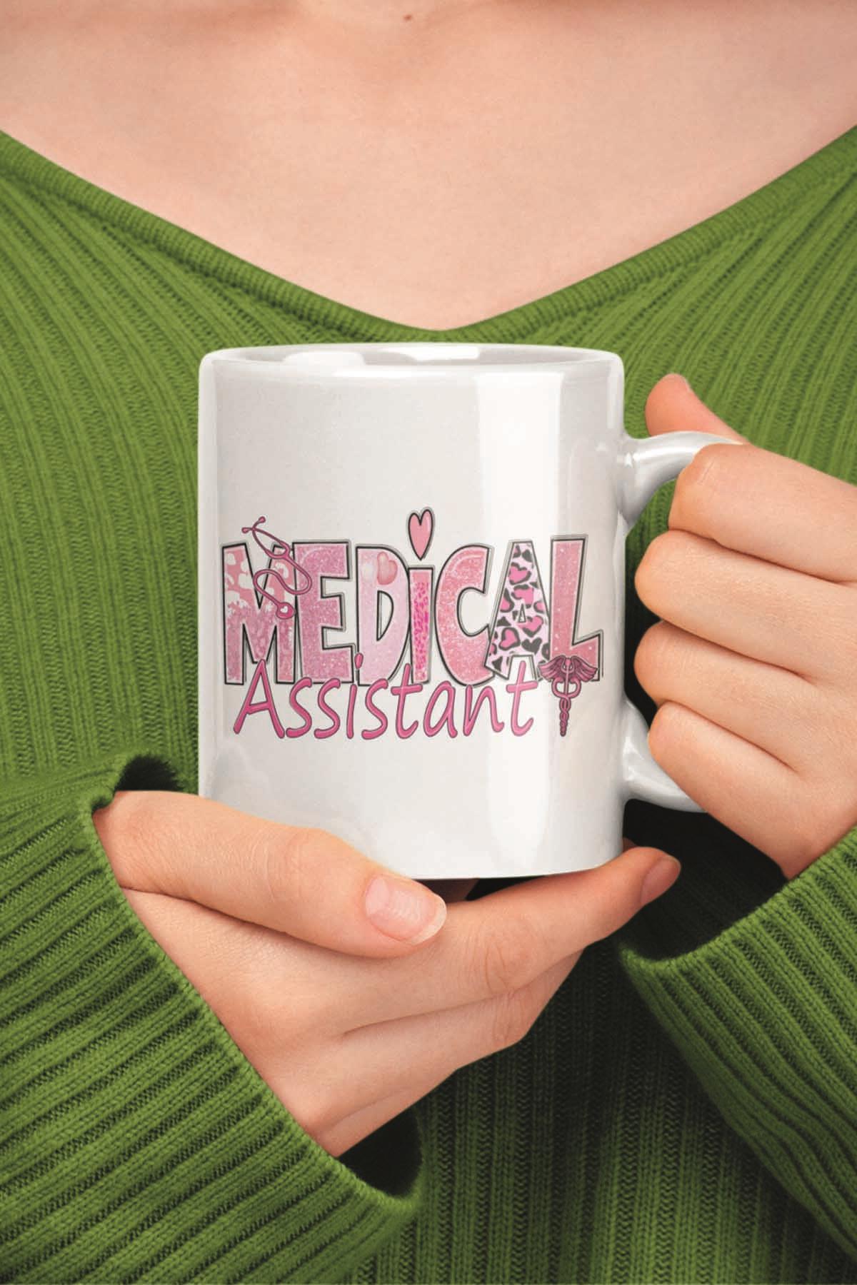 Medical Assistant Tıbbi Asistan Sağlıkçı Hemşire Hediyelik Baskılı Kupa Bardak