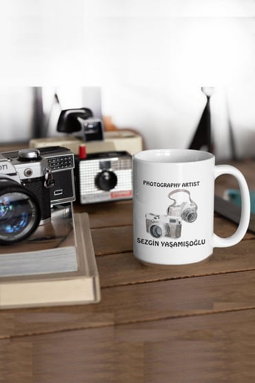 Photography Artıst Fotoğraf Sanatçısı/Fotoğrafçı Baskılı Özelleştirilebilir Hediyelik Kupa Bardak