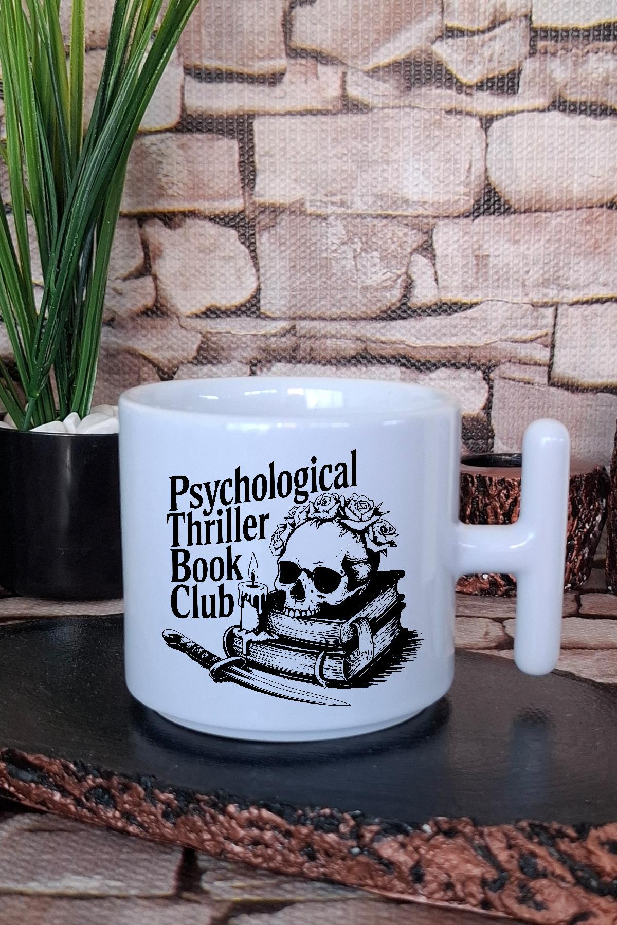 Read All Night Book Club Temalı Gece Okuma Grubu Hediyelik T Kulplu Latte Fincanı Kupa Bardak