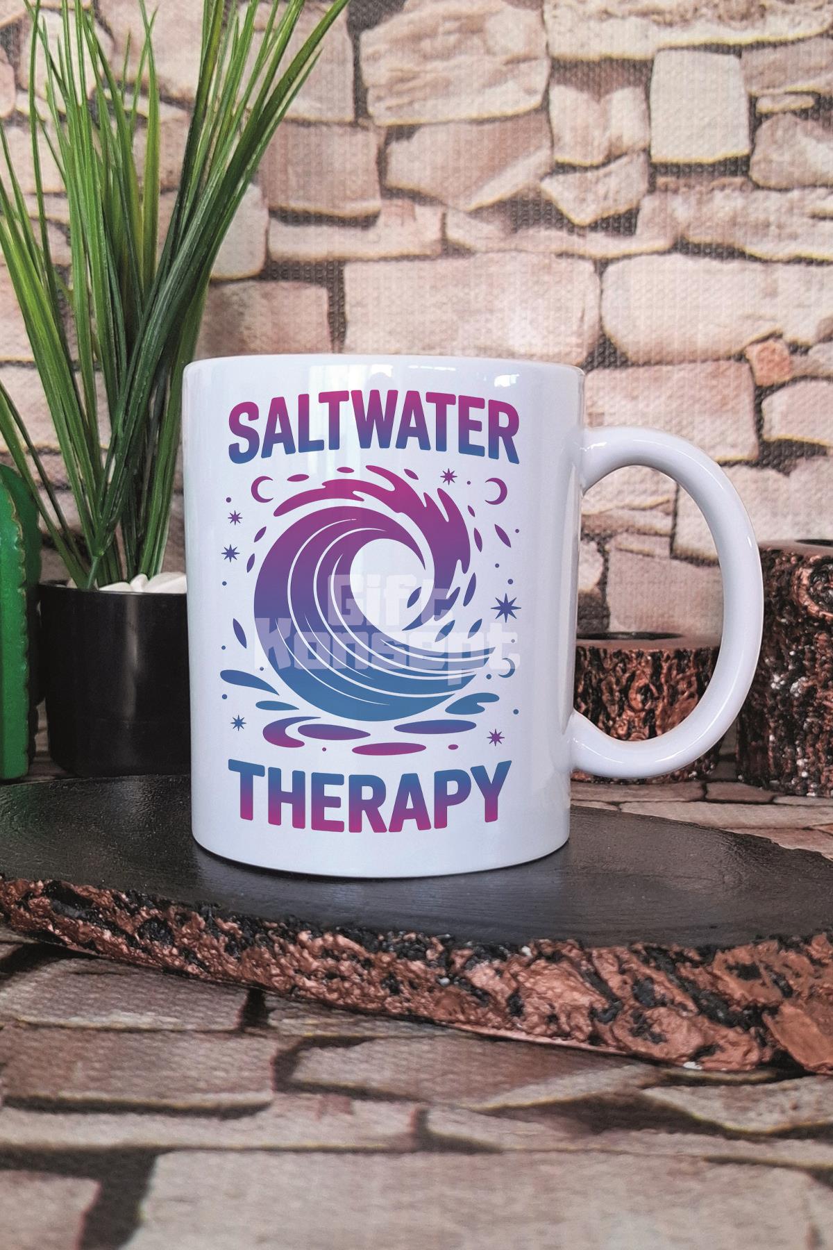 Saltwater Therapy Baskılı Hediyelik Kupa Bardak