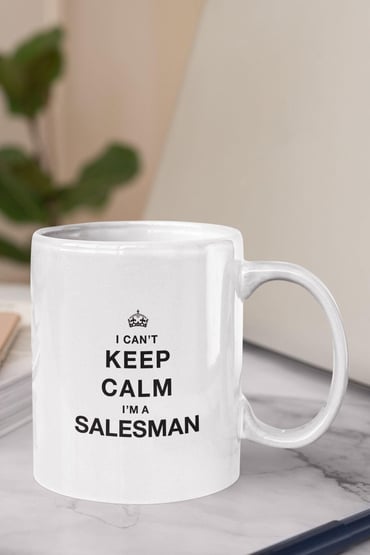 Satış Temsilcisi I Can't Keep Calm I'm Salesman Hediyelik Baskılı Kupa Bardak
