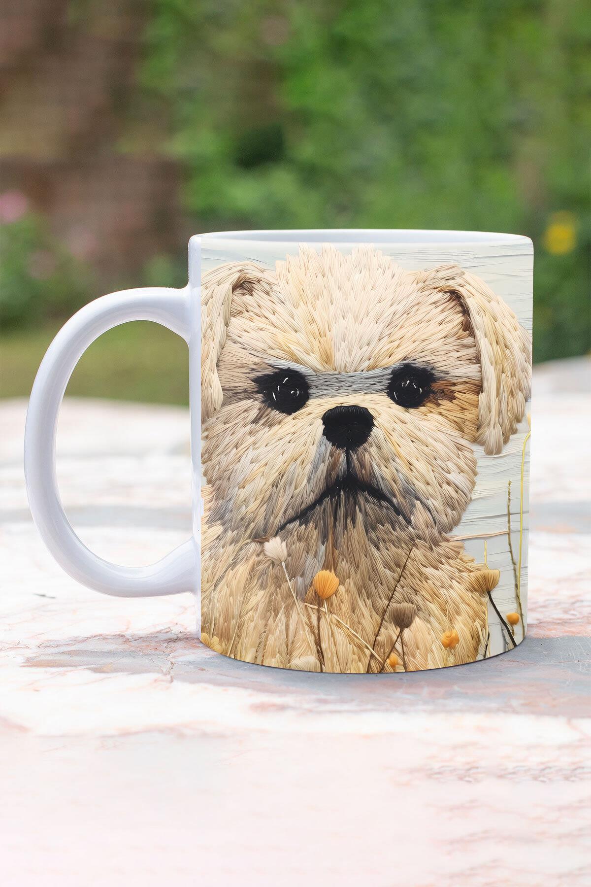 Sevimli Hayvanlar Tavşan No:1 3D Tasarım Görünümlü Baskılı Kupa Bardak Mug