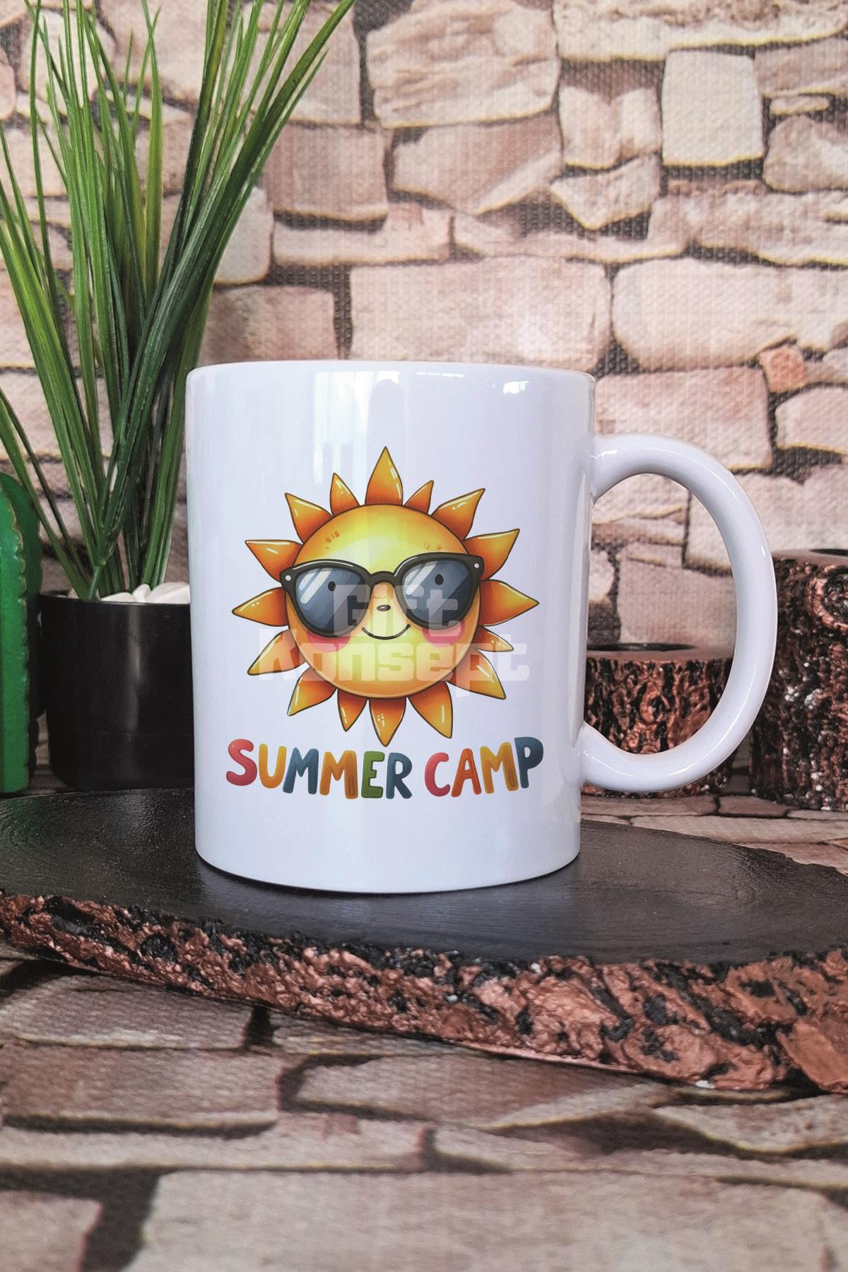 Summer Camp Baskılı Hediyelik Kupa Bardak