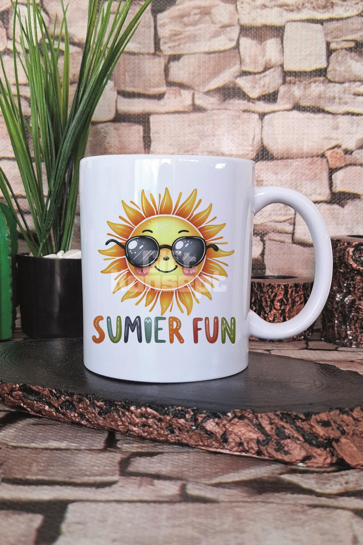 Summer Fun Baskılı Hediyelik Kupa Bardak