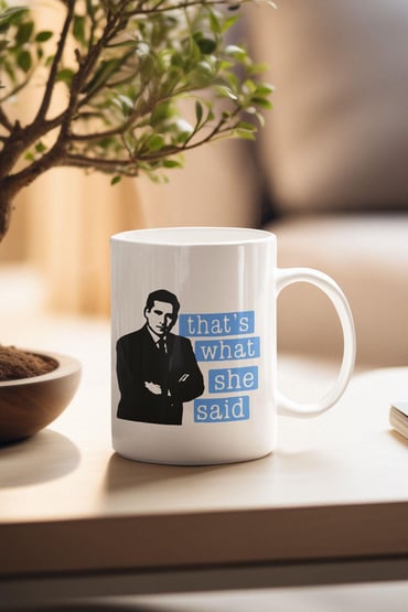 That's What She Said No:5 Blue Michael Scott The Office Baskılı Kupa Bardak