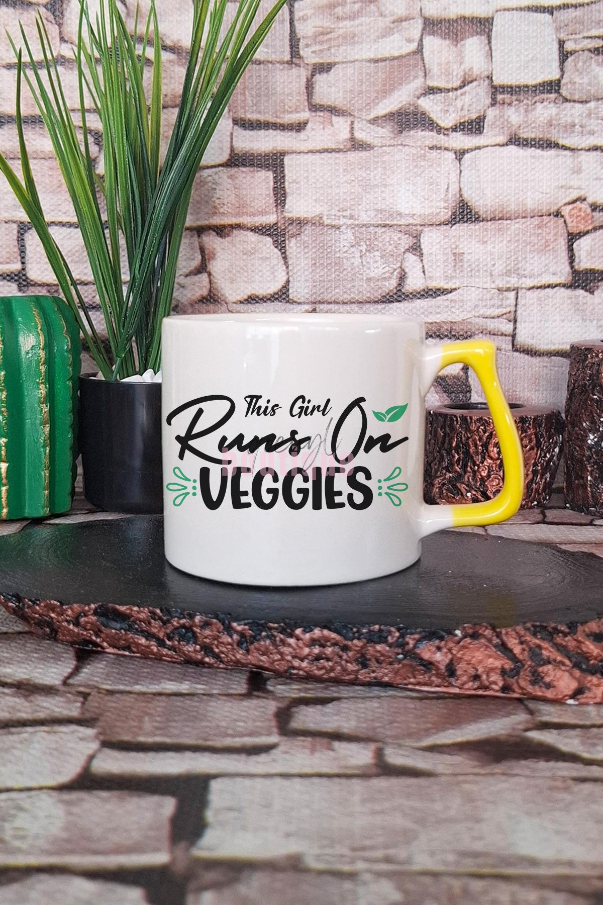 This Is What A Vegan Looks Like Baskılı Hediyelik Kulplu Kupa Bardak