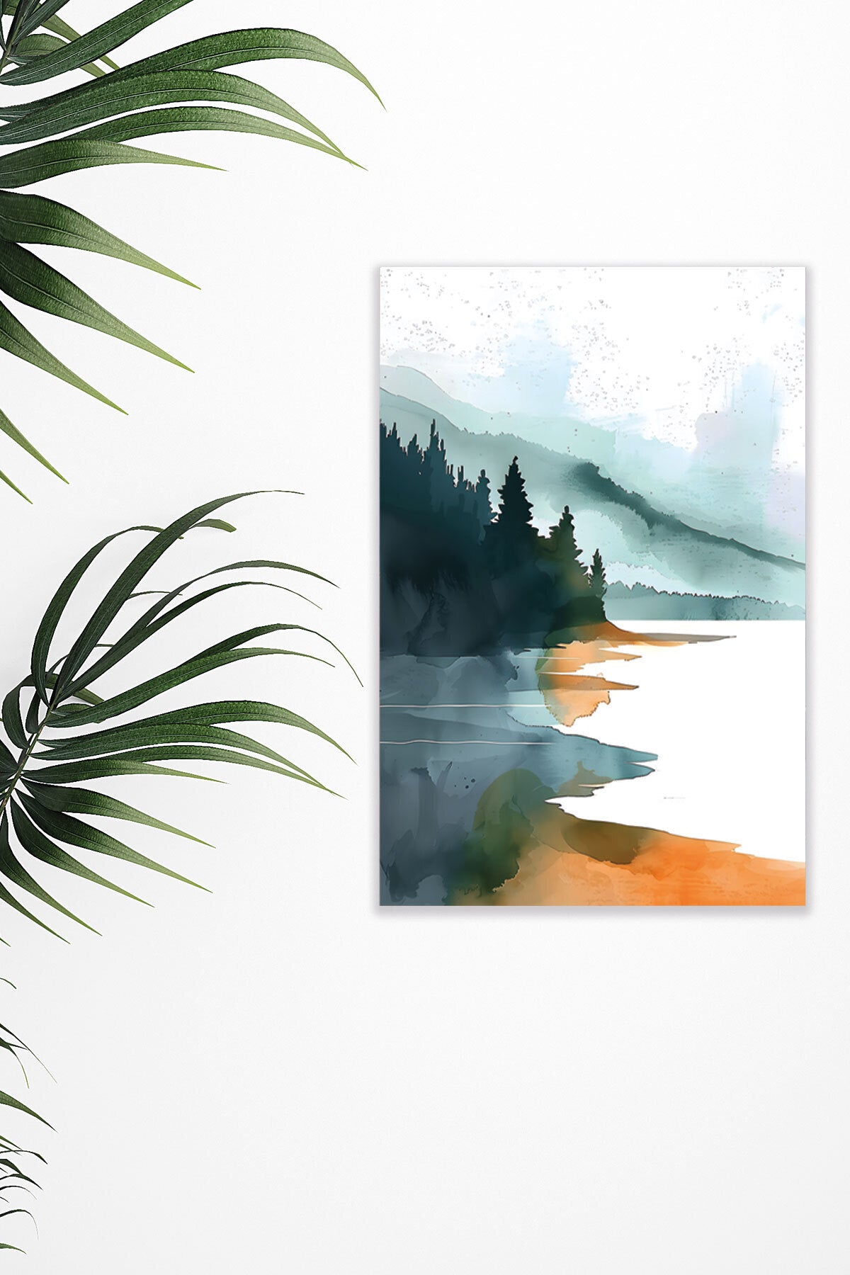 Yağlı Boya Görünümlü Retro Manzara temalı No 7 görselli 18x27 cm MDF ahşap duvar tablosu
