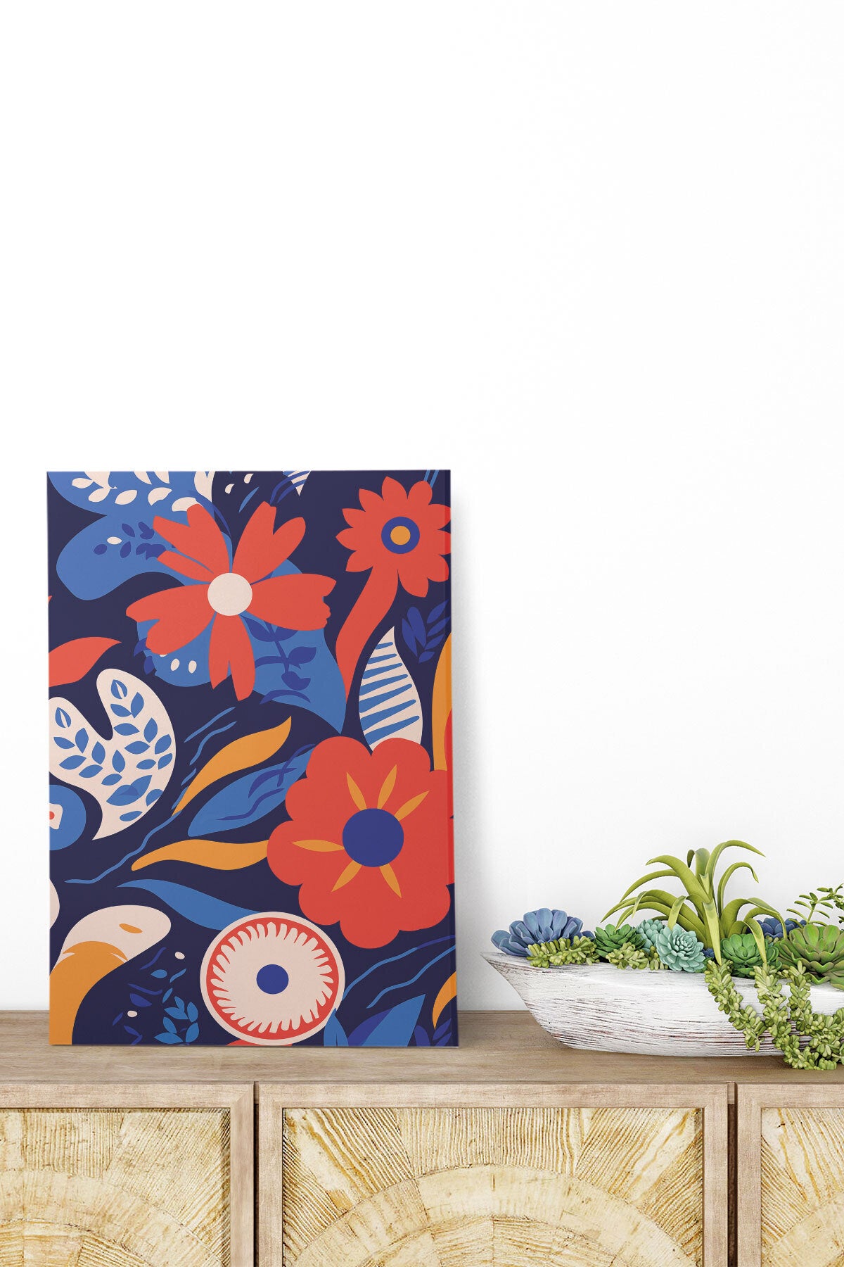Çiçek Botanik temalı No 12 görselli 18x27 cm MDF ahşap duvar tablosu
