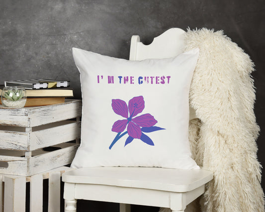 ı'm-the-cutest-baskili-hediyelik-elyaf-saten-dekoratif-yastik