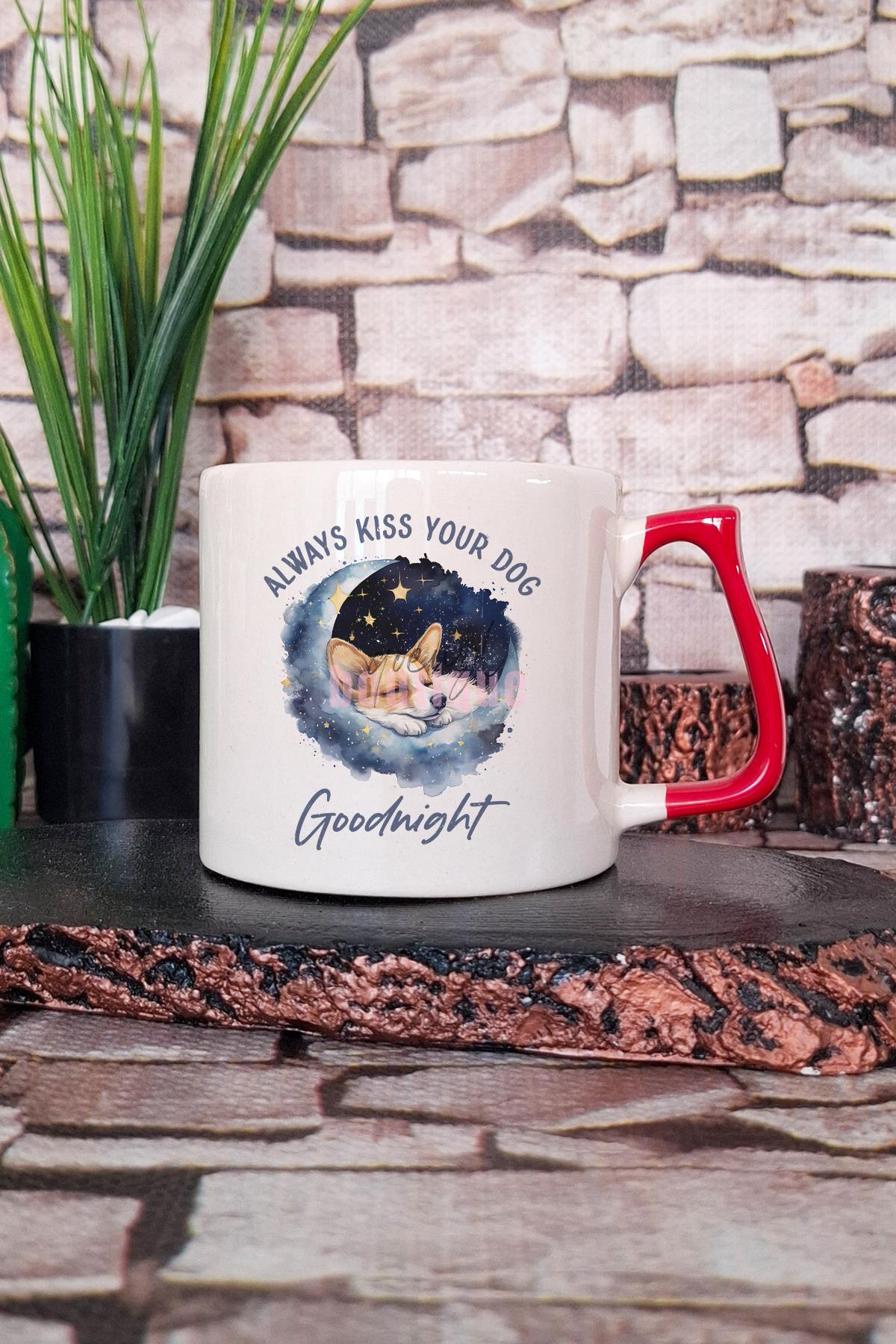 Always Time For Dogs Baskılı Köpeksever Hediyelik Kulplu Kupa Bardak