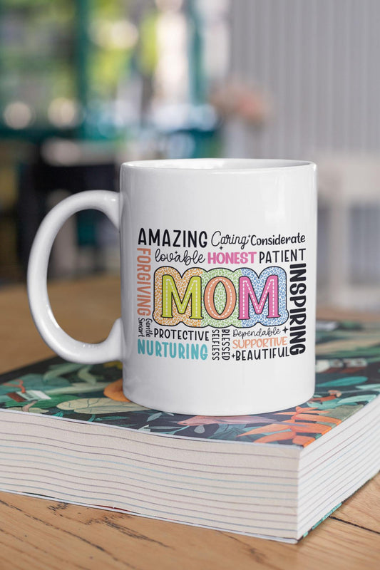 Amazing Mom Baskılı Anneler Günü Doğum Günü Anneye Hediye Kupa Bardak