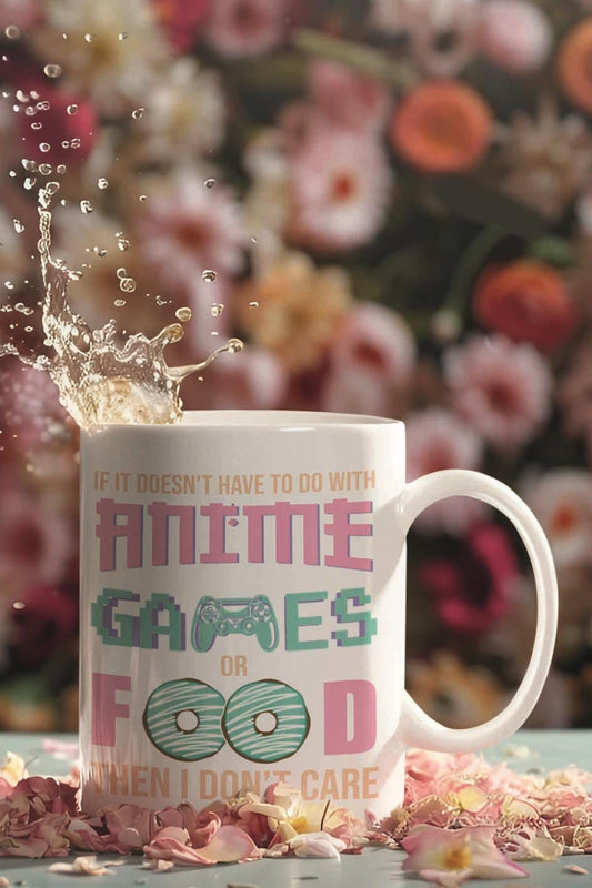 Anime Games Or Food Baskılı Hediyelik Kupa Bardak