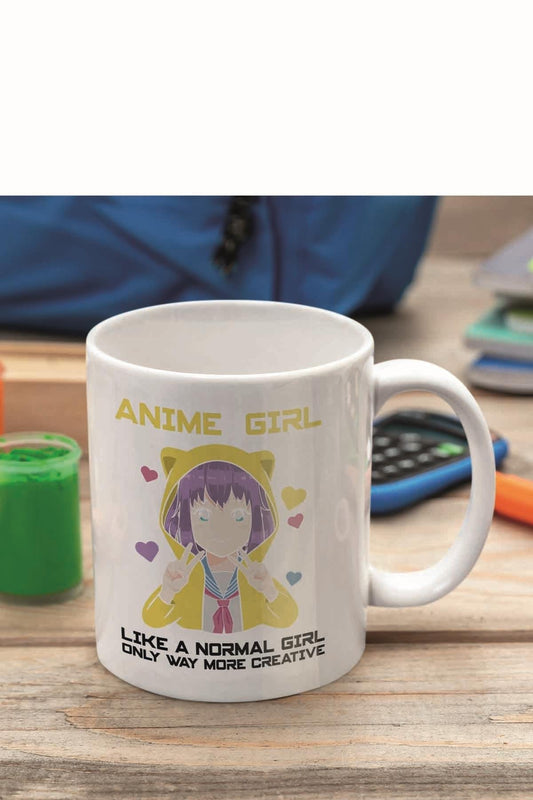 Anime Girl Like A Normal Girl Baskılı Hediyelik Kupa Bardak