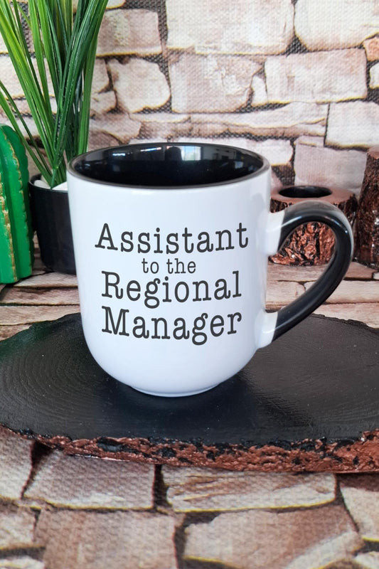 Assistant To The Regional Manager The Office Baskılı İçi ve Kulpu Siyah Renkli Premium Kupa Bardak