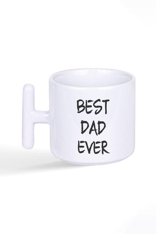 Best Dad Ever Babalar Günü Doğum Günü Baba Hediye Baskılı Latte Fincanı T Kulplu Kupa Bardak