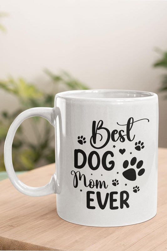 Best Dog Mom Ever No:1 Baskılı Anneler Günü Doğum Günü Anneye Hediye Kupa Bardak