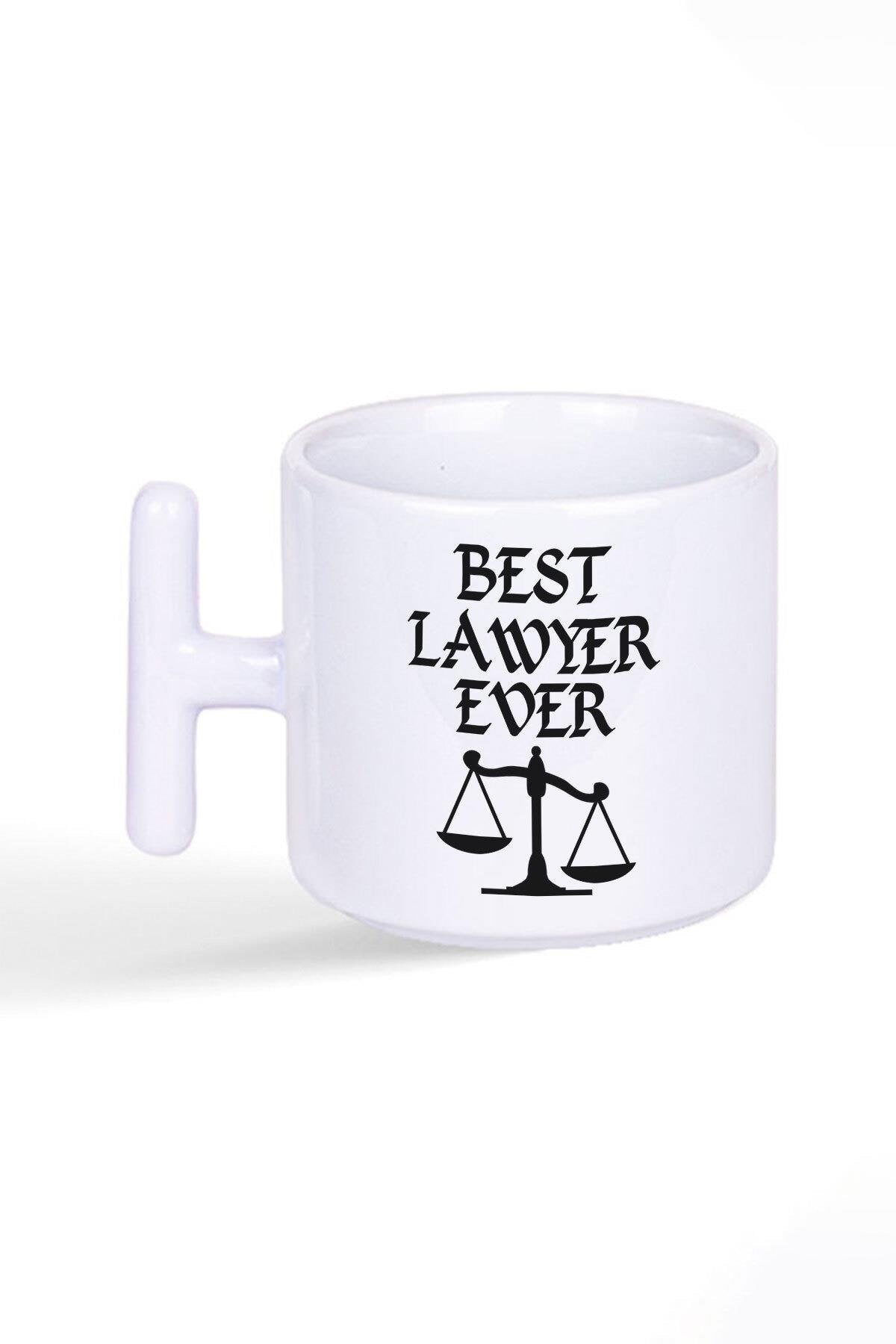 Best Lawyer Ever Avukat Baskılı Latte Fincanı T Kulplu Kupa Bardak