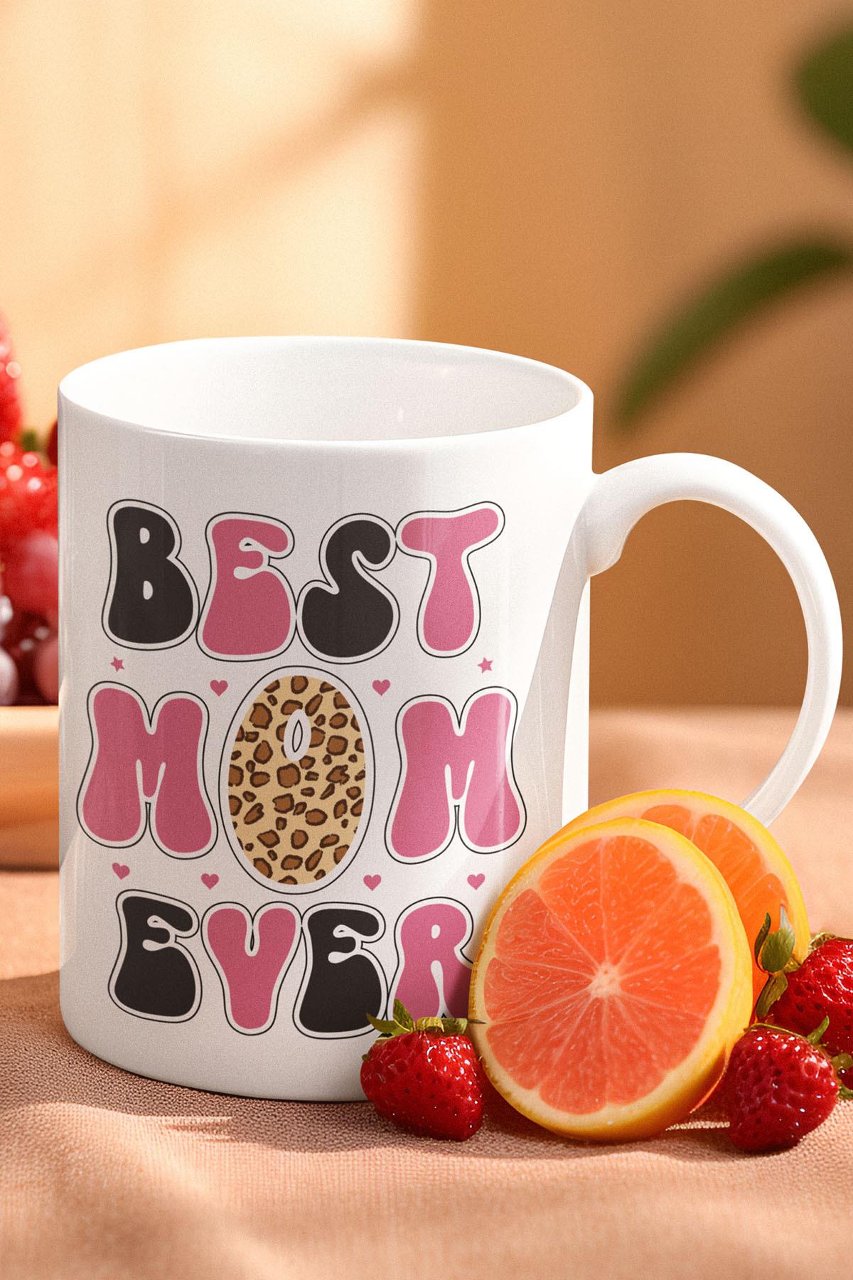 Best Mom Ever No:2 Baskılı Anneler Günü Doğum Günü Anneye Hediye Kupa Bardak