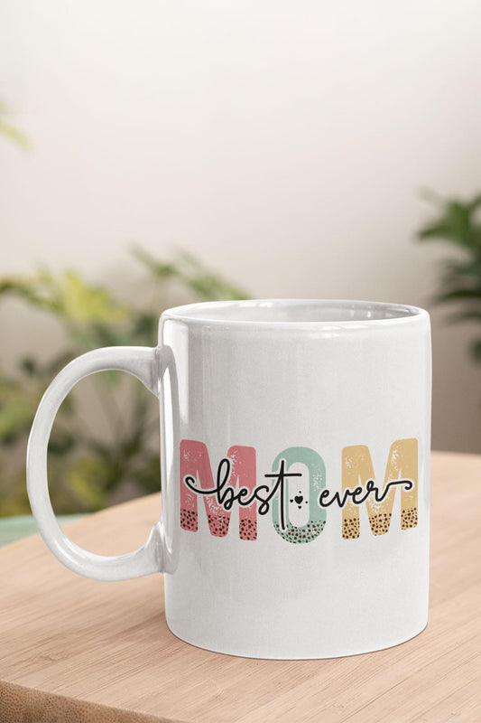 Best Mom Ever No:3 Baskılı Anneler Günü Doğum Günü Anneye Hediye Kupa Bardak