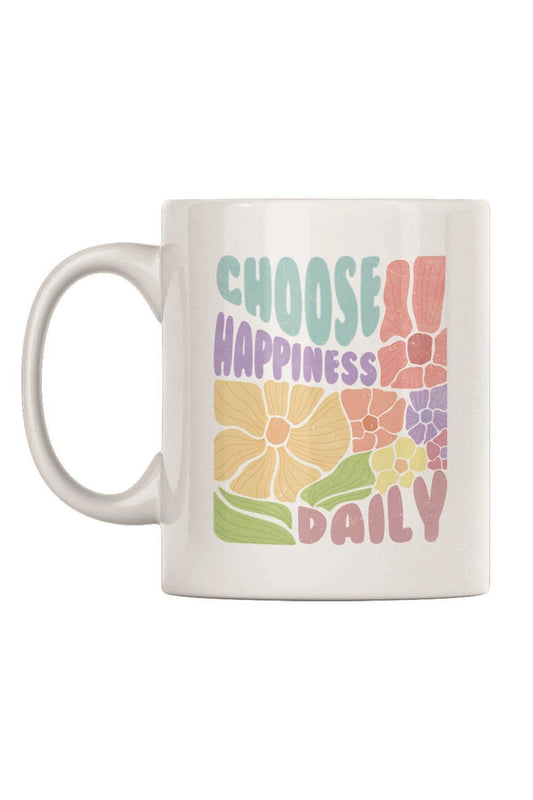 Boho Bohem Çiçek Desenli Motivasyon Temalı No:4 Baskılı Kupa Bardak