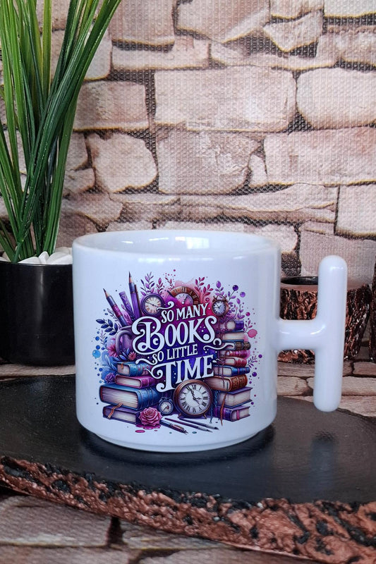Book Lover Word Art Kitap Zamanı Kelime Sanatı Hediye T Kulplu Latte Fincanı Kupa Bardak